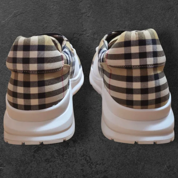 Burberry Regis Check Trainer | Heritage Plaid Sneakers - Size 12 - Picture 5 of 7